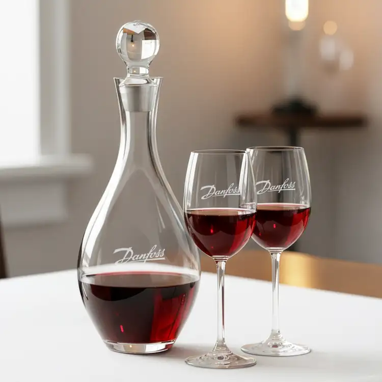 Briarwood Wine Decanter 33 oz and 2 Naples Wine Glasses #2