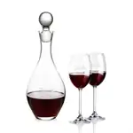 Briarwood Wine Decanter 33 oz and 2 Naples Wine Glasses
