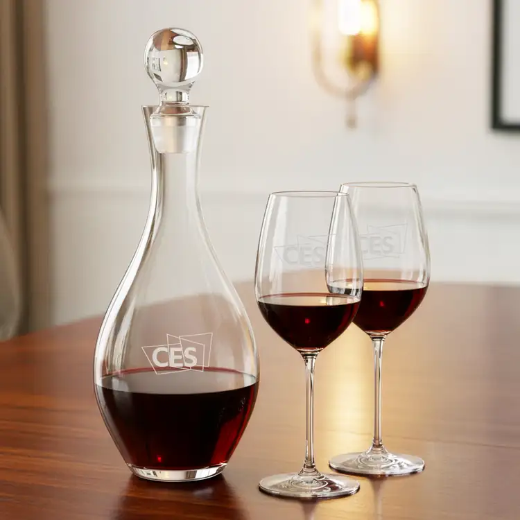 Briarwood Wine Decanter 33 oz and 2 RIEDEL Extreme Wine Glasses #2