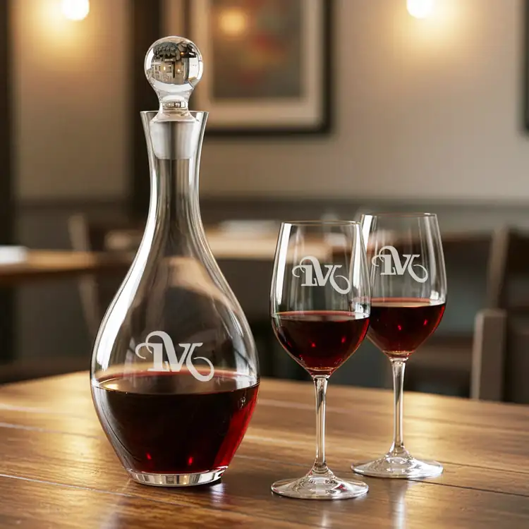 Ensemble carafe à vin Briarwood 33 oz et 2 verres à vin RIEDEL Oenologue #2