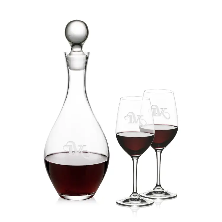 Ensemble carafe à vin Briarwood 33 oz et 2 verres à vin RIEDEL Oenologue