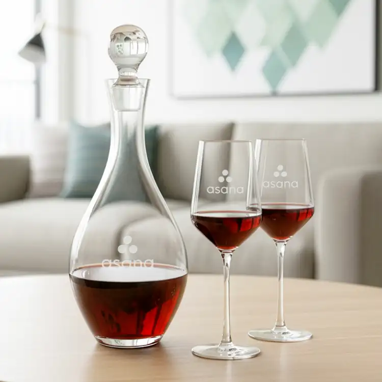 Briarwood Wine Decanter 33 oz and 2 Tucson Wine Glasses #2