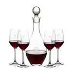 Briarwood Wine Decanter 33 oz and 4 Lethbridge Wine Glasses
