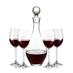 Briarwood Wine Decanter 33 oz and 4 Naples Wine Glasses