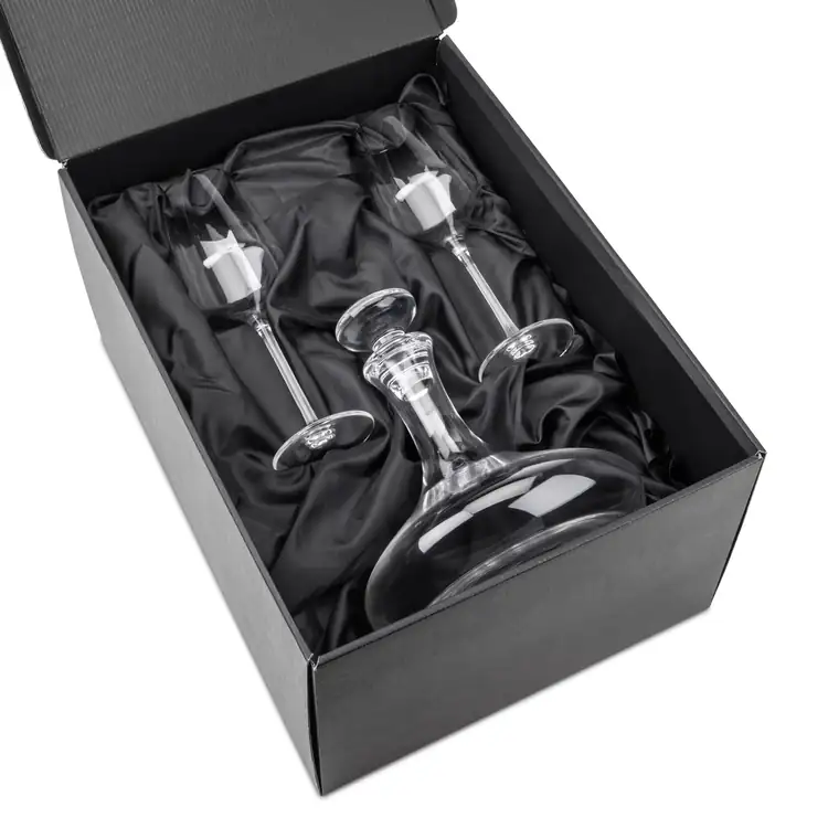 Elliston Wine Decanter 33 oz and 2 Elderwood Wine Glasses #3