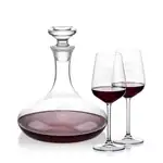 Elliston Wine Decanter 33 oz and 2 Elderwood Wine Glasses
