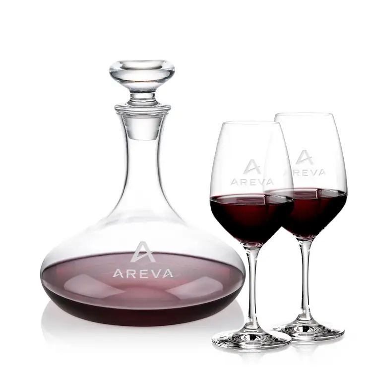 Ensemble carafe à vin Elliston 33 oz et 2 verres à vin Santiago