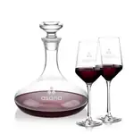 Elliston Wine Decanter 33 oz and 2 Tucson Wine Glasses