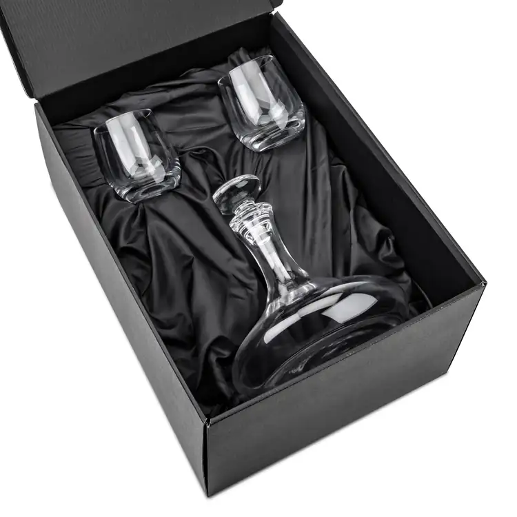 Ensemble carafe à vin Elliston 33 oz et 2 verres à vin sans pied Vale #2