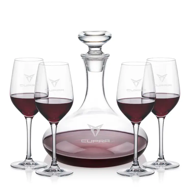 Ensemble carafe à vin Elliston 33 oz et 4 verres à vin Lethbridge