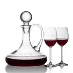Horsham Wine Decanter 32 oz and 2 Wine Glasses