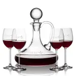 Horsham Wine Decanter 32 oz and 4 Wine Glasses