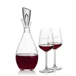Juliette Wine Decanter 32 oz and 2 Elderwood Wine Glasses