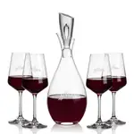 Juliette Wine Decanter 32 oz and 4 Cannes Wine Glasses