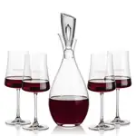 Juliette Wine Decanter 32 oz and 4 Dakota Wine Glasses