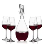 Juliette Wine Decanter 32 oz and 4 Laurent Wine Glasses