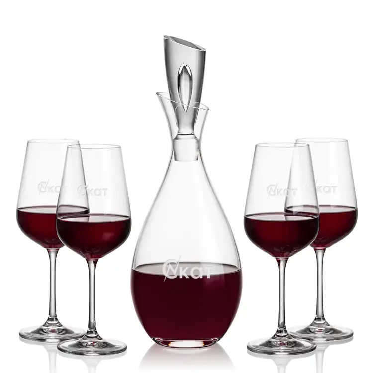 Ensemble carafe à vin Juliette 32 oz et 4 verres à vin Laurent