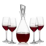Juliette Wine Decanter 32 oz and 4 Lethbridge Wine Glasses