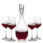 Juliette Wine Decanter 32 oz and 4 Oldham Wine Glasses