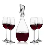 Juliette Wine Decanter 32 oz and 4 Woodbridge Wine Glasses
