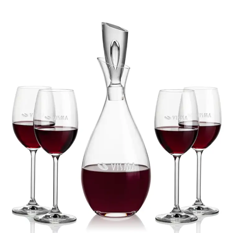 Ensemble carafe à vin Juliette 32 oz et 4 verres à vin Woodbridge