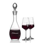 Malvern Wine Decanter 32 oz and 2 Cannes Wine Glasses