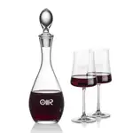 Malvern Wine Decanter 32 oz and 2 Dakota Wine Glasses