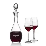 Malvern Wine Decanter 32 oz and 2 Lethbridge Wine Glasses