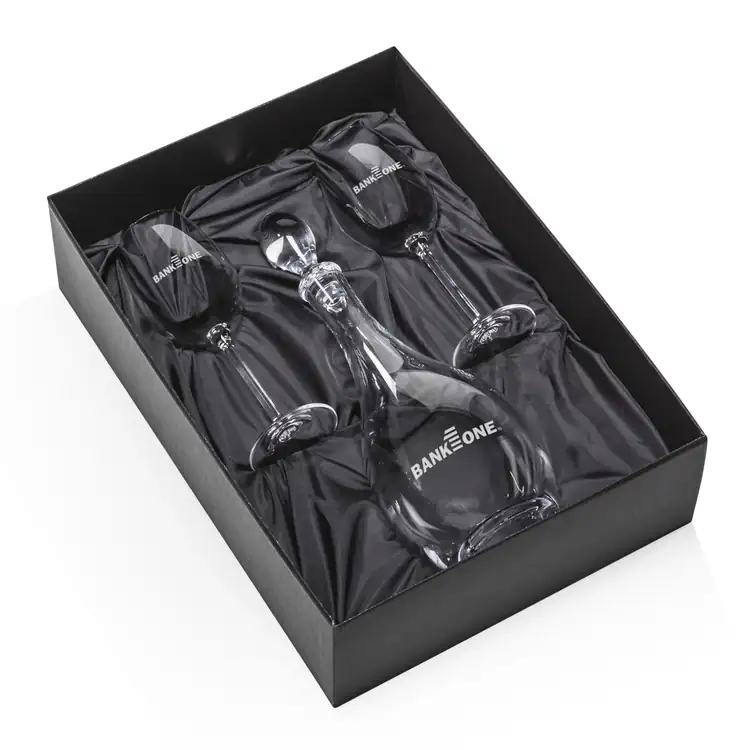 Malvern Wine Decanter 32 oz and 2 Woodbridge Wine Glasses #2