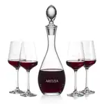 Ensemble carafe à vin Malvern 32 oz et 4 verres à vin Breckland