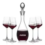 Ensemble carafe à vin Malvern 32 oz et 4 verres à vin Bretton