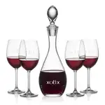 Ensemble carafe à vin Malvern 32 oz et 4 verres à vin Coleford