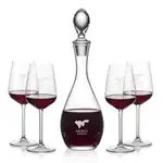 Ensemble carafe à vin Malvern 32 oz et 4 verres à vin Elderwood