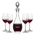 Ensemble carafe à vin Malvern 32 oz et 4 verres à vin Lethbridge