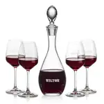 Ensemble carafe à vin Malvern 32 oz et 4 verres à vin Oldham