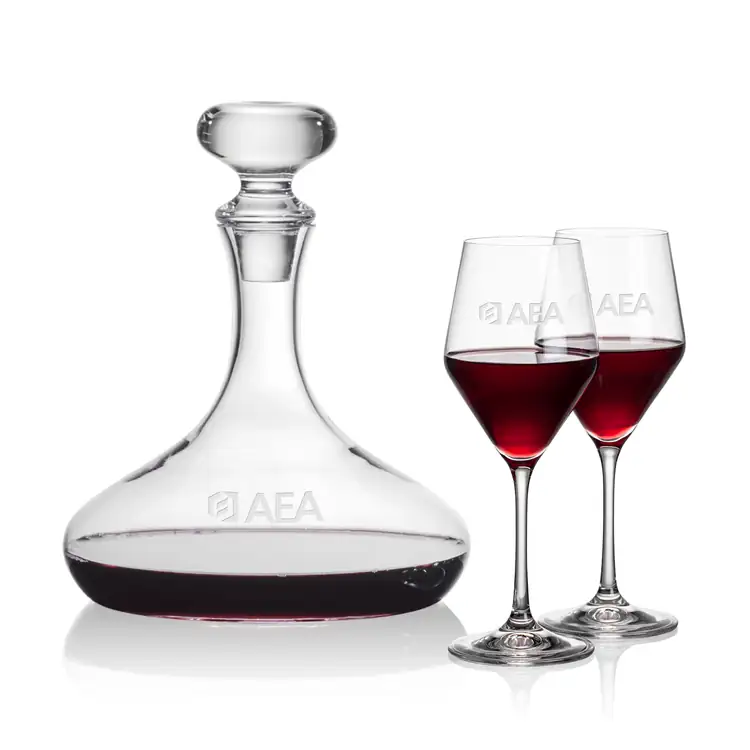 Ensemble carafe à vin Stratford 32 oz et 2 verres à vin Bengston