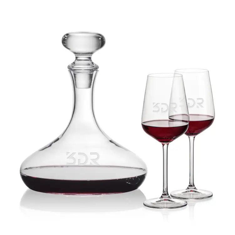 Ensemble carafe à vin Stratford 32 oz et 2 verres à vin Elderwood