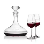 Stratford Wine Decanter 32 oz and 2 Laurent Wine Glasses