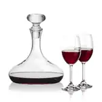 Stratford Wine Decanter 32 oz and 2 Naples Wine Glasses