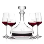 Stratford Wine Decanter 32 oz and 4 Breckland Wine Glasses