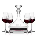 Stratford Wine Decanter 32 oz and 4 Cannes Wine Glasses