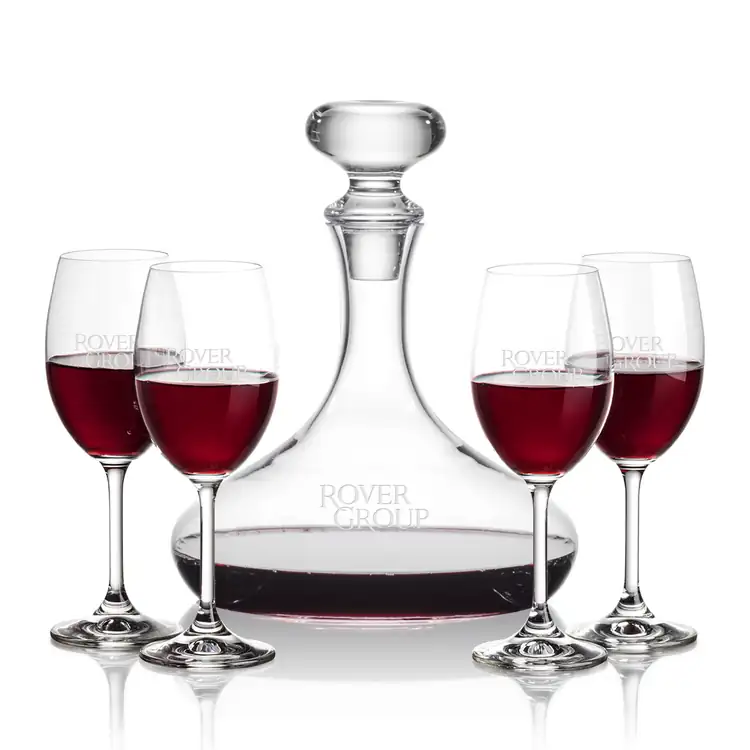 Ensemble carafe à vin Stratford 32 oz et 4 verres à vin Naples