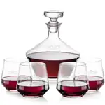 Ensemble carafe à vin Tucson 54 oz et 4 verres à vin sans pied