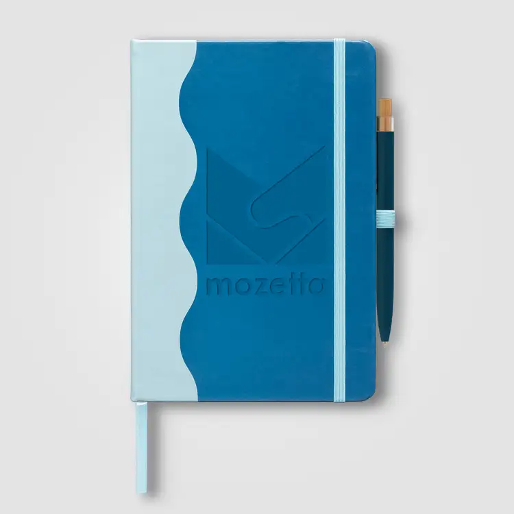 Grete Recycled Wave Pattern Journal Pen Set - A5 #5