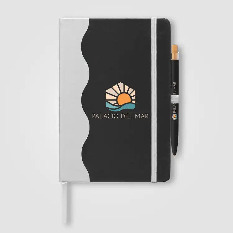 Grete Recycled Wave Pattern Journal Pen Set - A5 #9