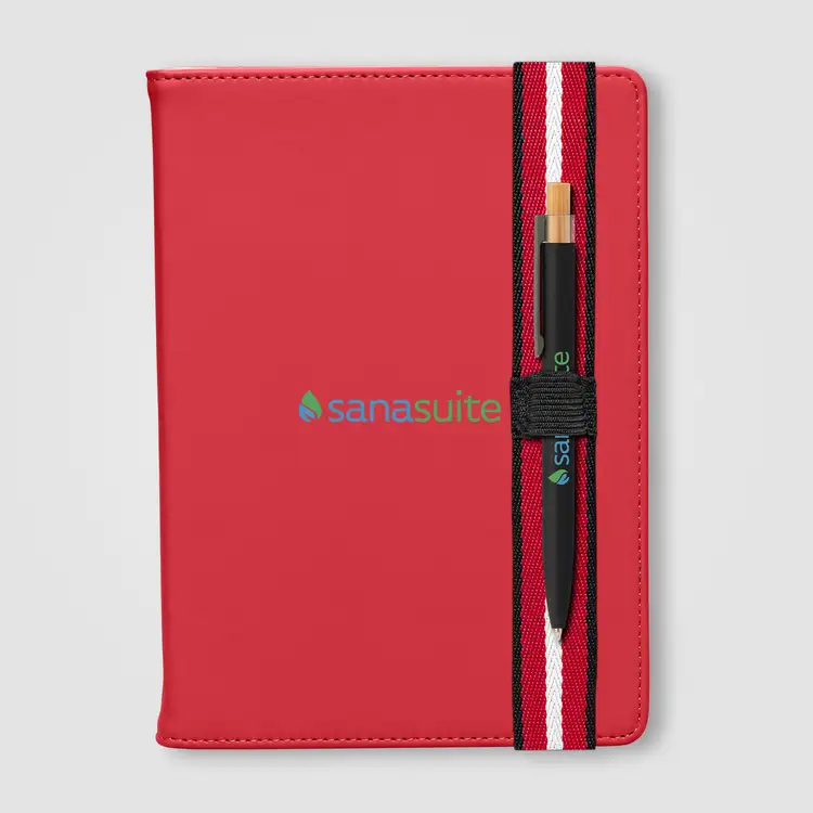 Newport Recycled Chevron Refillable Journal Pen Set - A5 #2