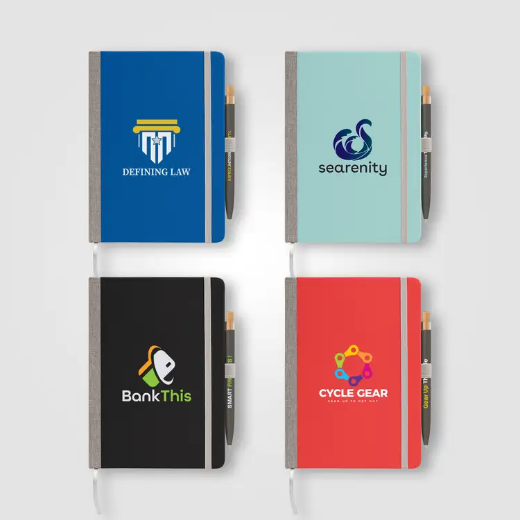 Steinbeck Recycled Hard Cover Journal & Pen Set - A5 #2