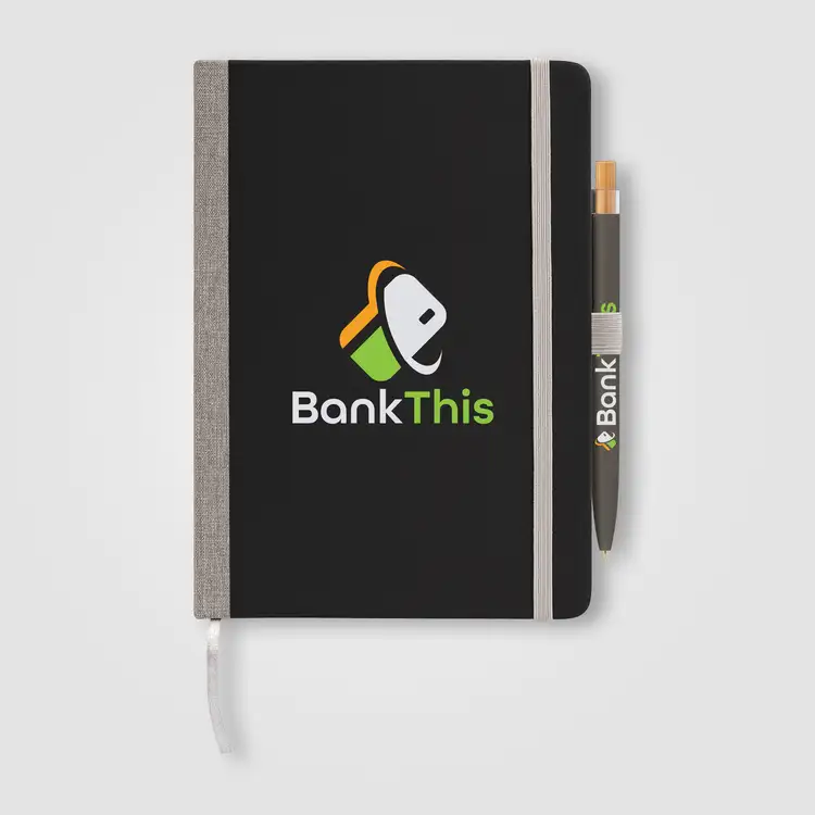 Steinbeck Recycled Hard Cover Journal & Pen Set - A5 #6