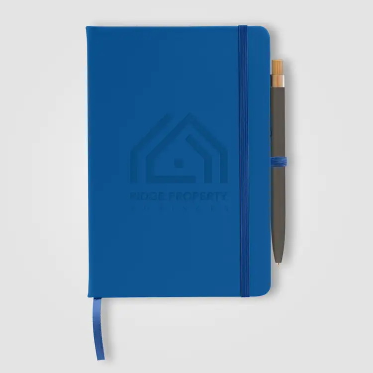 Wilde Recycled Hard Cover Journal & Pen Set - A5 5.5'' x 8.3'' #12