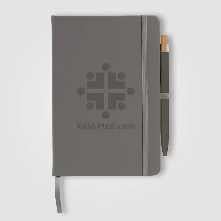 Wilde Recycled Hard Cover Journal & Pen Set - A5 5.5'' x 8.3'' #9